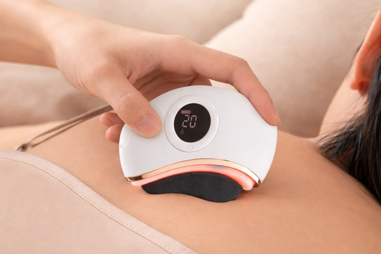 Glomova Smart Bian Stone Gua Sha Massager